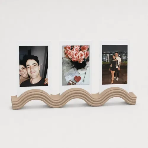 Suporte Fotos Polaroid Instax Mini Ondas Presente Namorado